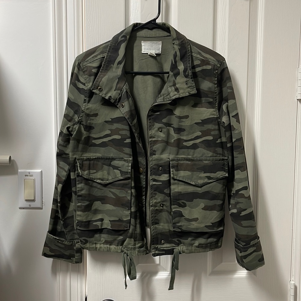 Nordstrom brand Caslon camo casual jacket